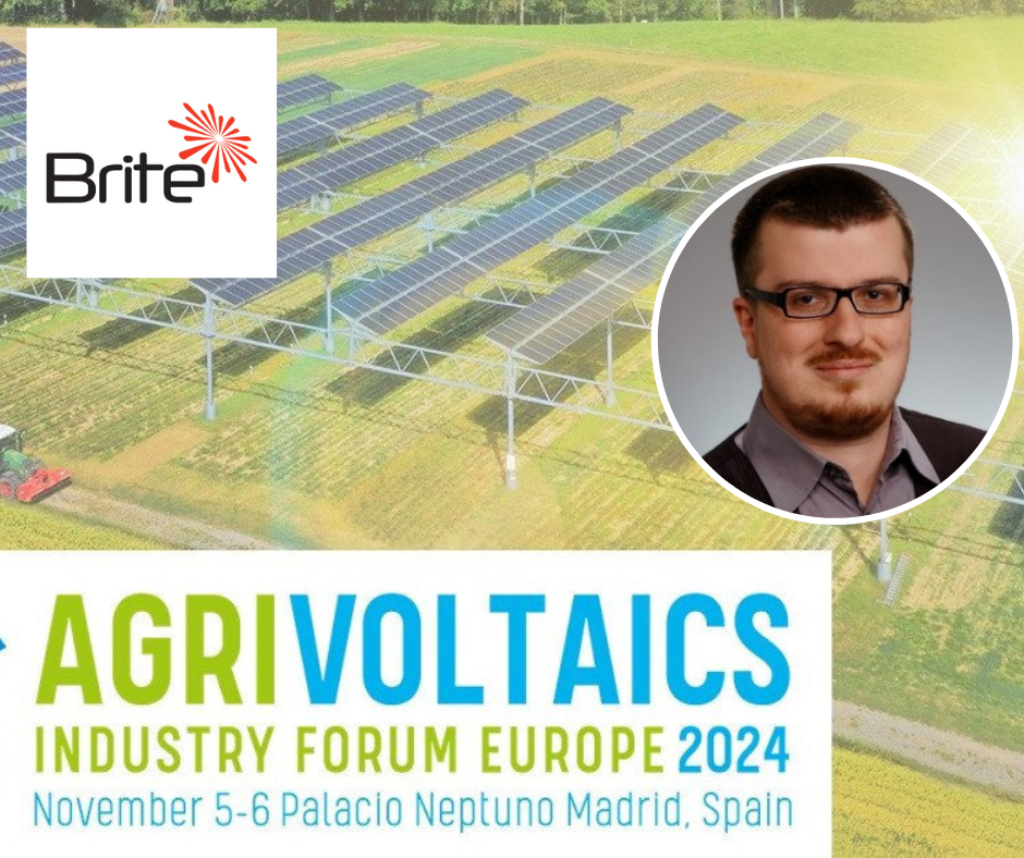 Spyros Bousios speaks at the Agrivoltaics Industry Forum Europe 2024 in Madrid, sharing insights on elevated and interrow solar solutions.